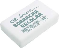  Borracha Escolar Branca Cis-40  - Cis 