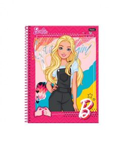  Caderno  Universitário Capa Dura 10x1  200 fls  Barbie - Foroni