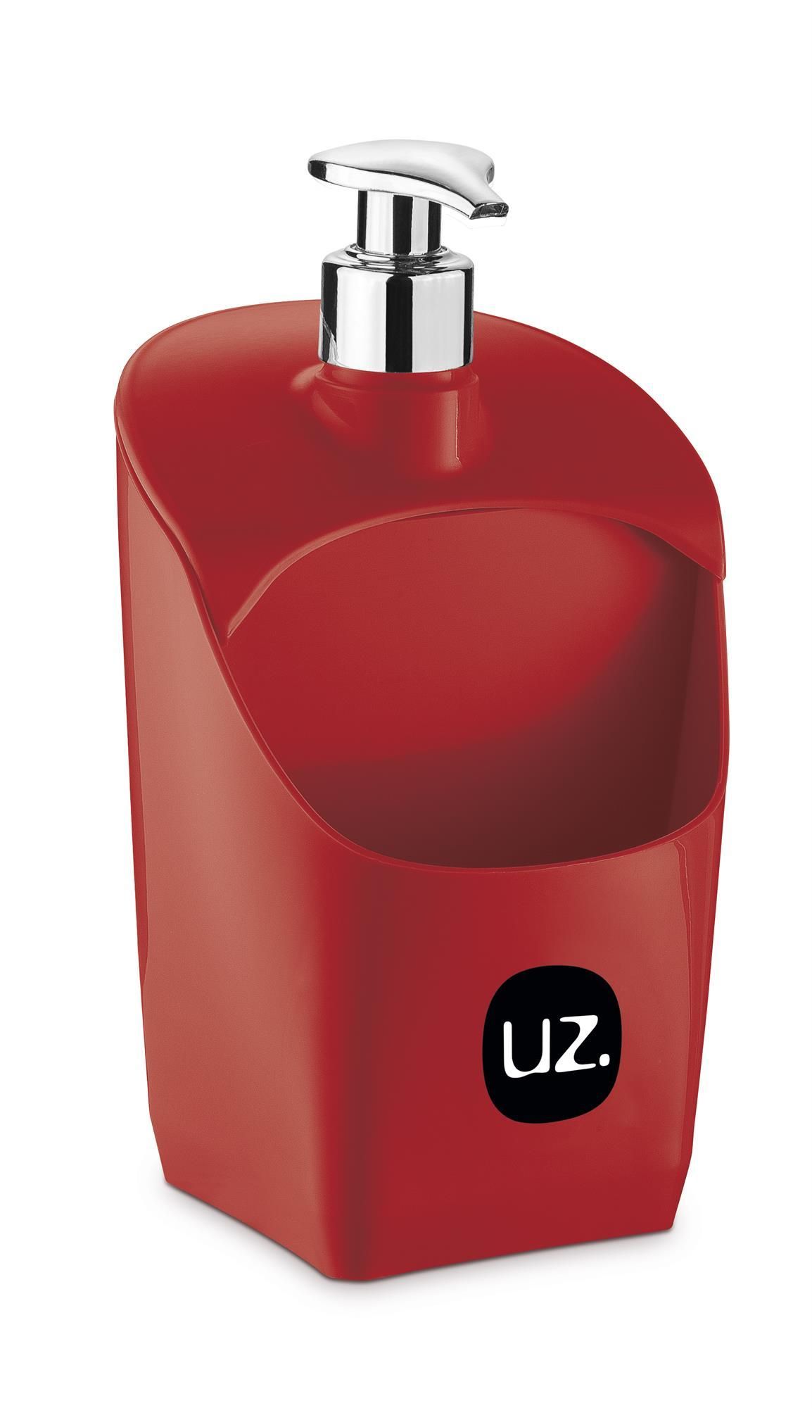 DISPENSER SLIM VERMELHO SOLIDO PP DE PLASTICO - UZ