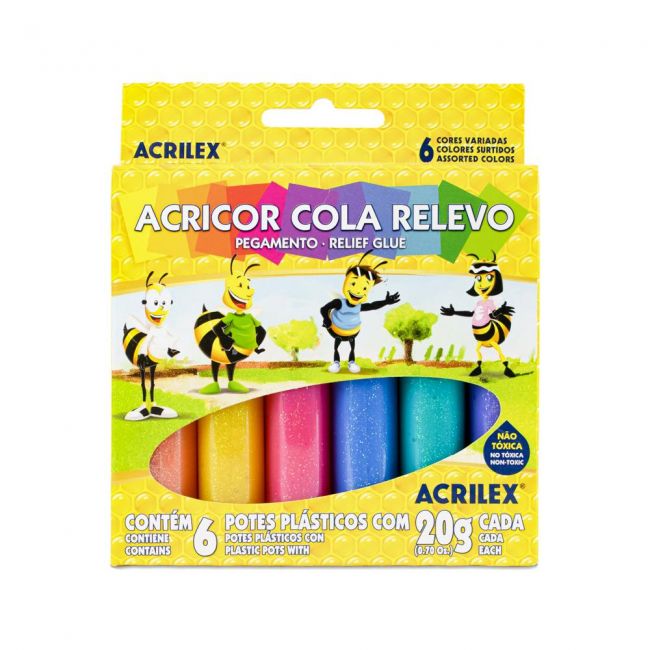 ACRICOR COLA RELEVO C/6 -ACRILEX