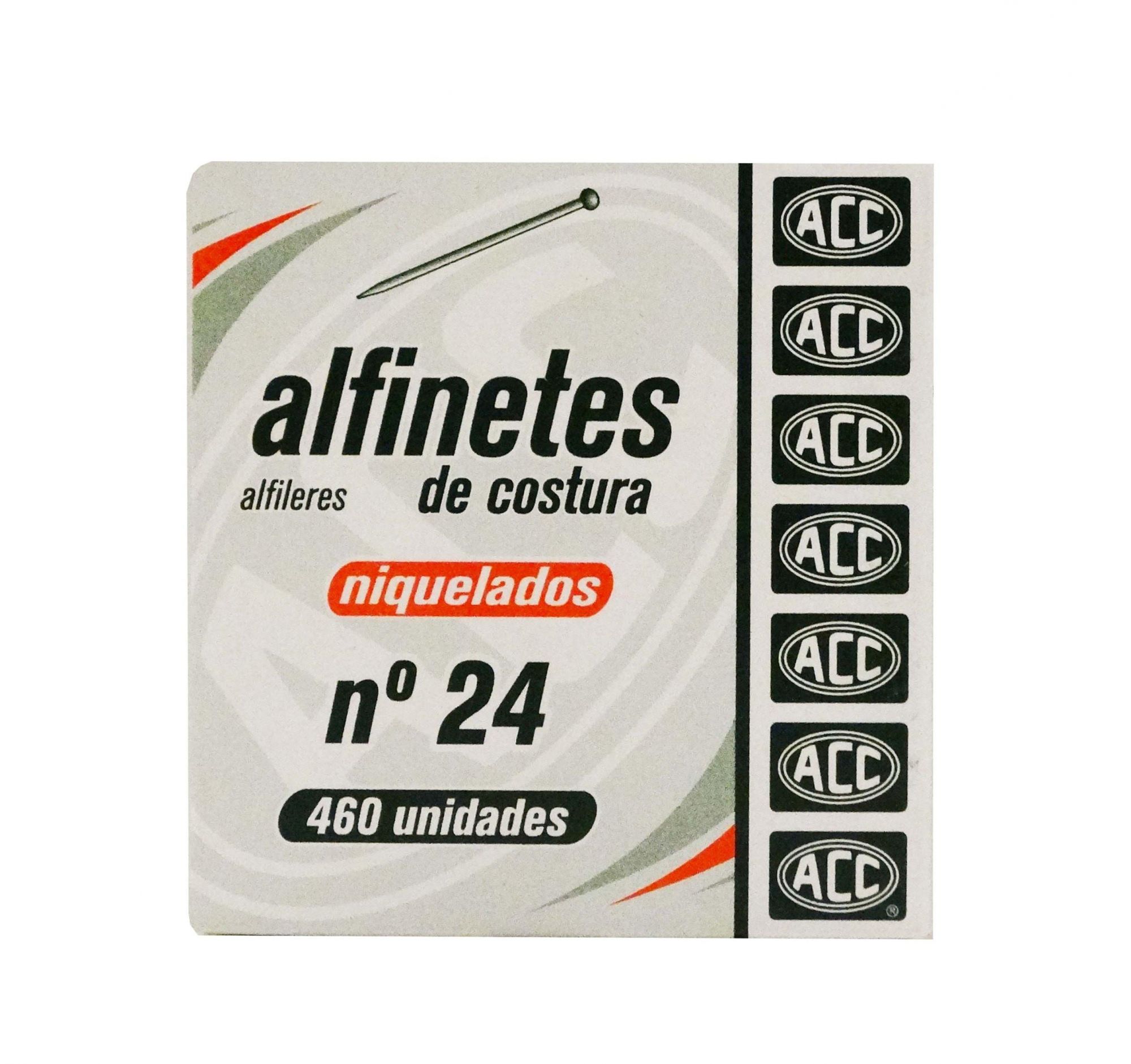ALFINETE CABECA N.24  50g ACO NIQUELADO - ACC