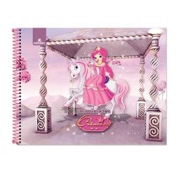 Caderno de Desenho CD 96 Fols. Princess Romitec