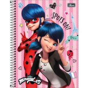 Caderno Universitário Capa Dura 10x1  160 fls Miraculous - Tilibra