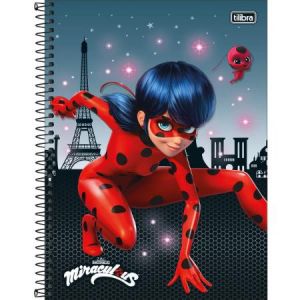 Caderno Universitário Capa Dura 10x1  160 fls Miraculous - Tilibra