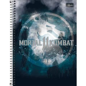 Caderno Universitário Capa Dura 10x1  160 fls Mortal Kombat - Tilibra