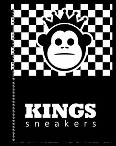Caderno Universitário Capa Dura 10x1 200 fls Kings Sneakers - SD
