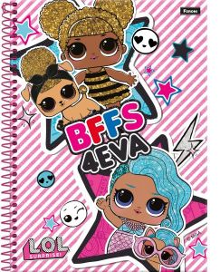 Kit Mochila Escolar Infantil Lol Bffs 4 Eva Com Rodinhas