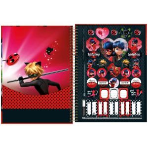 Caderno Universitário Capa Dura 10x1  200 fls Miraculous: Ladybug - Tilibra