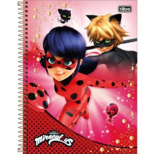 Caderno Universitário Capa Dura 10x1  200 fls Miraculous: Ladybug - Tilibra