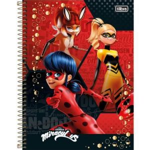 Caderno Universitário Capa Dura 10x1  200 fls Miraculous: Ladybug - Tilibra