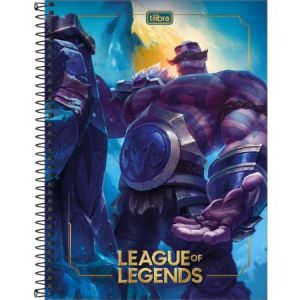 Caderno Universitário Capa Dura 12x1  240 fls League of Legends - Tilibra