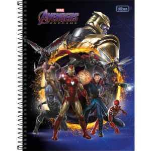 Caderno Universitário Capa Dura 16x1  256 fls Avengers Endgame - Tilibra 