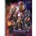 Caderno Universitário Capa Dura 16x1  256 fls Avengers Endgame - Tilibra 