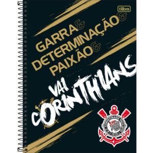 Caderno Universitário Capa Dura 16x1  256 fls Corinthians - Tilibra 