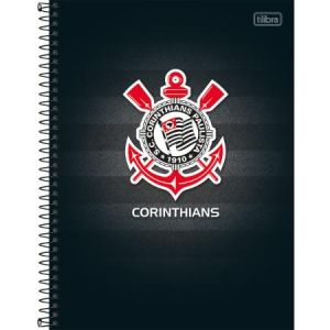 Caderno Universitário Capa Dura 16x1  256 fls Corinthians - Tilibra 