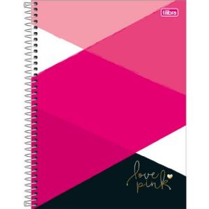 Caderno Universitário Capa Dura 16x1  256 fls Love Pink - Tilibra 