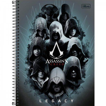 Caderno Universitário Capa Dura 16x1  320 fls Assassin's Creed - Tilibra