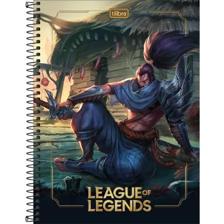 Caderno Universitário Capa Dura 20x1  320 fls League of Legends - Tilibra 
