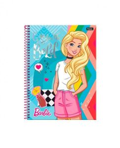 Caderno  Universitário Capa Dura 20x1  400 fls  Barbie - Foroni