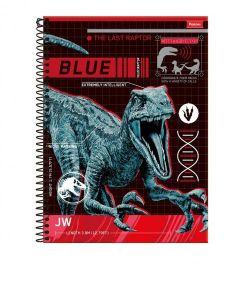 Caderno Universitário Capa Dura 20x1 400 fls  Jurassic World- Foroni