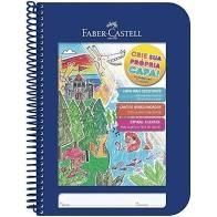 CADERNO UNIVERSITARIO  CRIATIVO 96FLS  -CAPA AZUL  FABER CASTELL