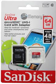 Cartão Micro SD 64GB Sandisk Ultra