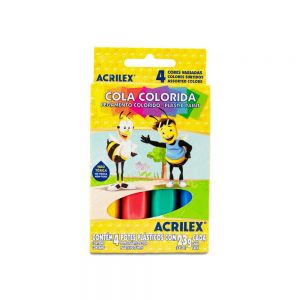 COLA COLORIDA C/4 -ACRILEX
