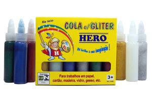 Cola com Glitter c/ 6 Bisnagas- Hero