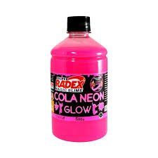 Cola Neon Glow Slime 500g  Rosa - Radex