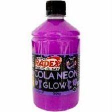Cola Neon Glow Slime 500g  Roxa - Radex