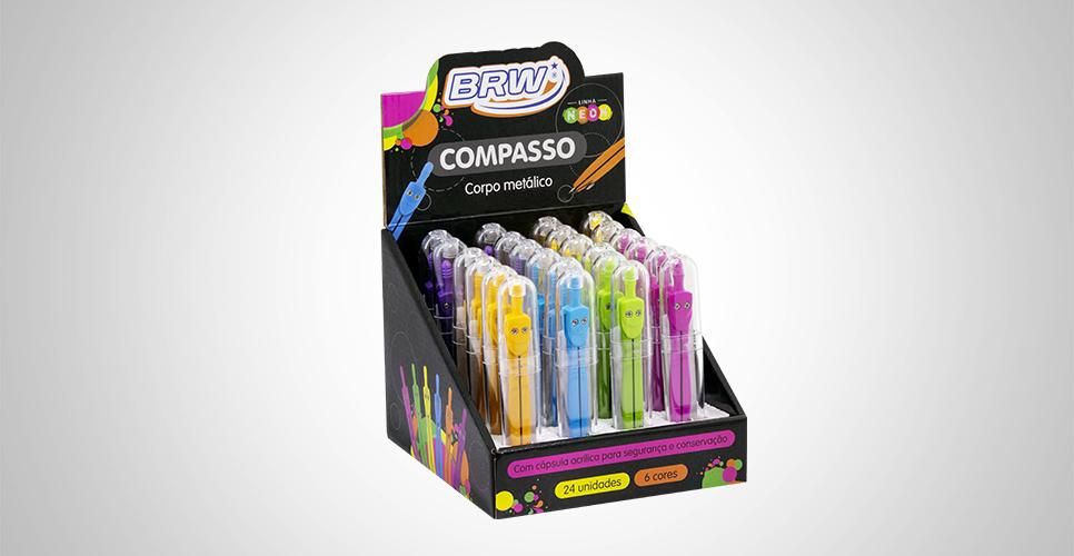 COMPASSO ESC.METALICO BRW NEON-BRW