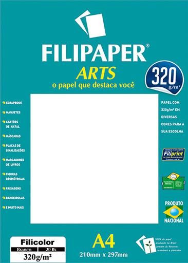 FILIPAPER ARTS FILICOLOR DPT BCO 320G 210X297 30FLS - FILIPENSON