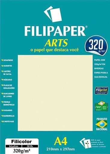 FILIPAPER ARTS FILICOLOR MARFIM  320G 210X297 30FLS - FILIPENSON