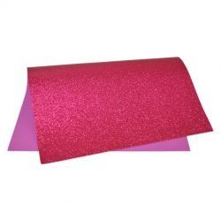 Folha em EVA Glitter 1,5mm 40 x 48cm Rosa