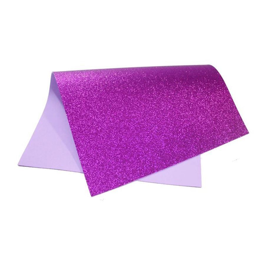 Folha em EVA Glitter 1,5mm 40 x 48cm Roxo