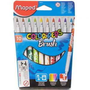 Hidrocor 10 cores Color Peps Brush - Maped