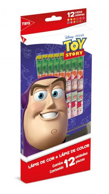 Lápis de Cor 12 Cores Toy Story - Tris