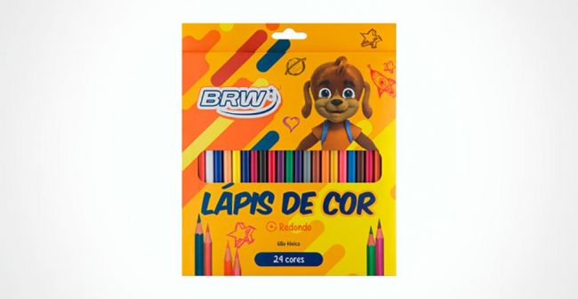 LAPIS DE COR C/24 BRW REDONDO-BRW