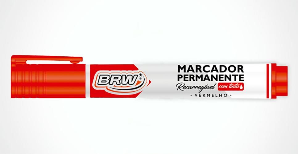 MARCADOR PERM.REC.C/TINTA BRW VM-BRW
