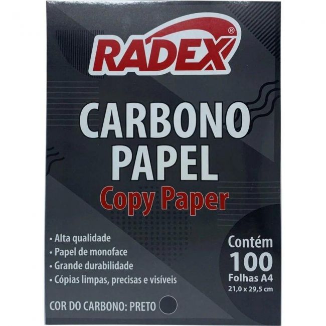 PAPEL CARBONO PAPEL PRETO - RADEX