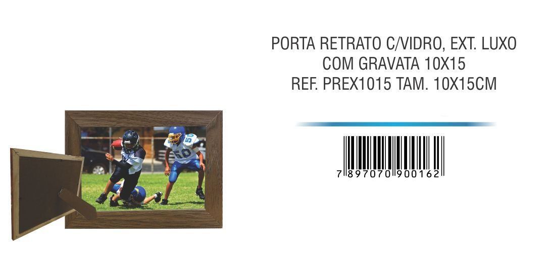 Porta Retrato c/ Vidro Extra Luxo 10x15  - Santa Rosa