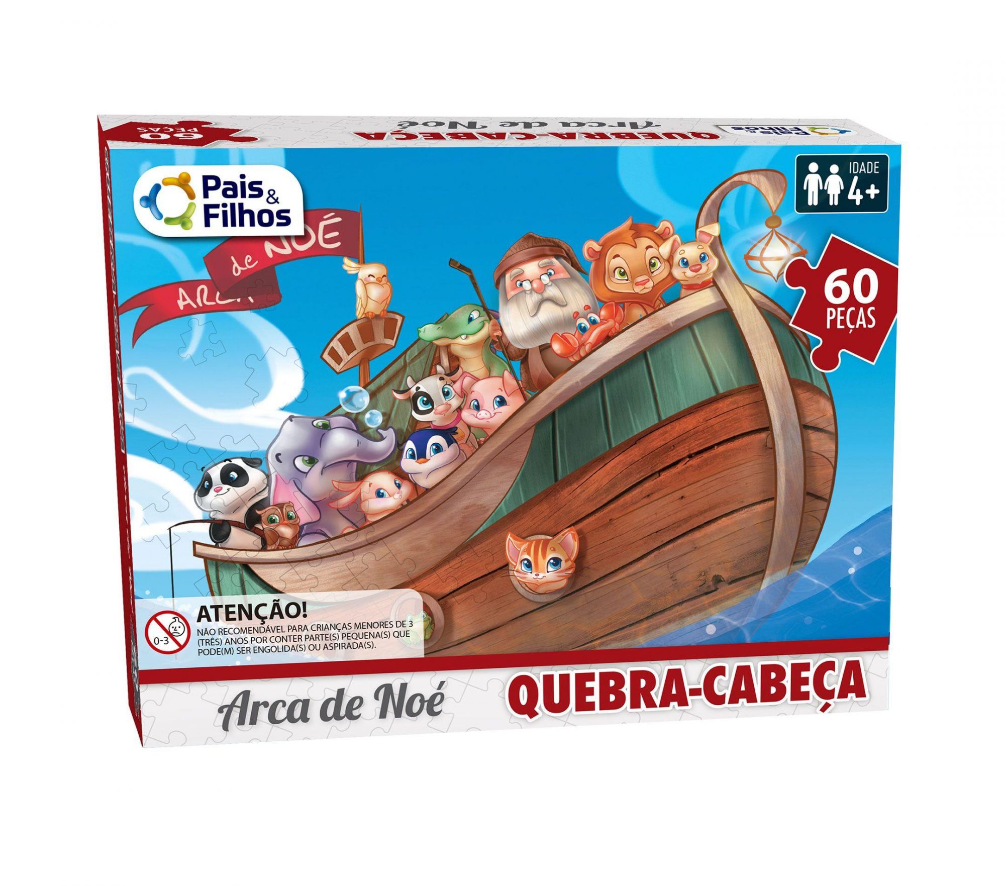 Quebra-Cabeça Infantil - 100 Peças - Circo - Pais e Filhos