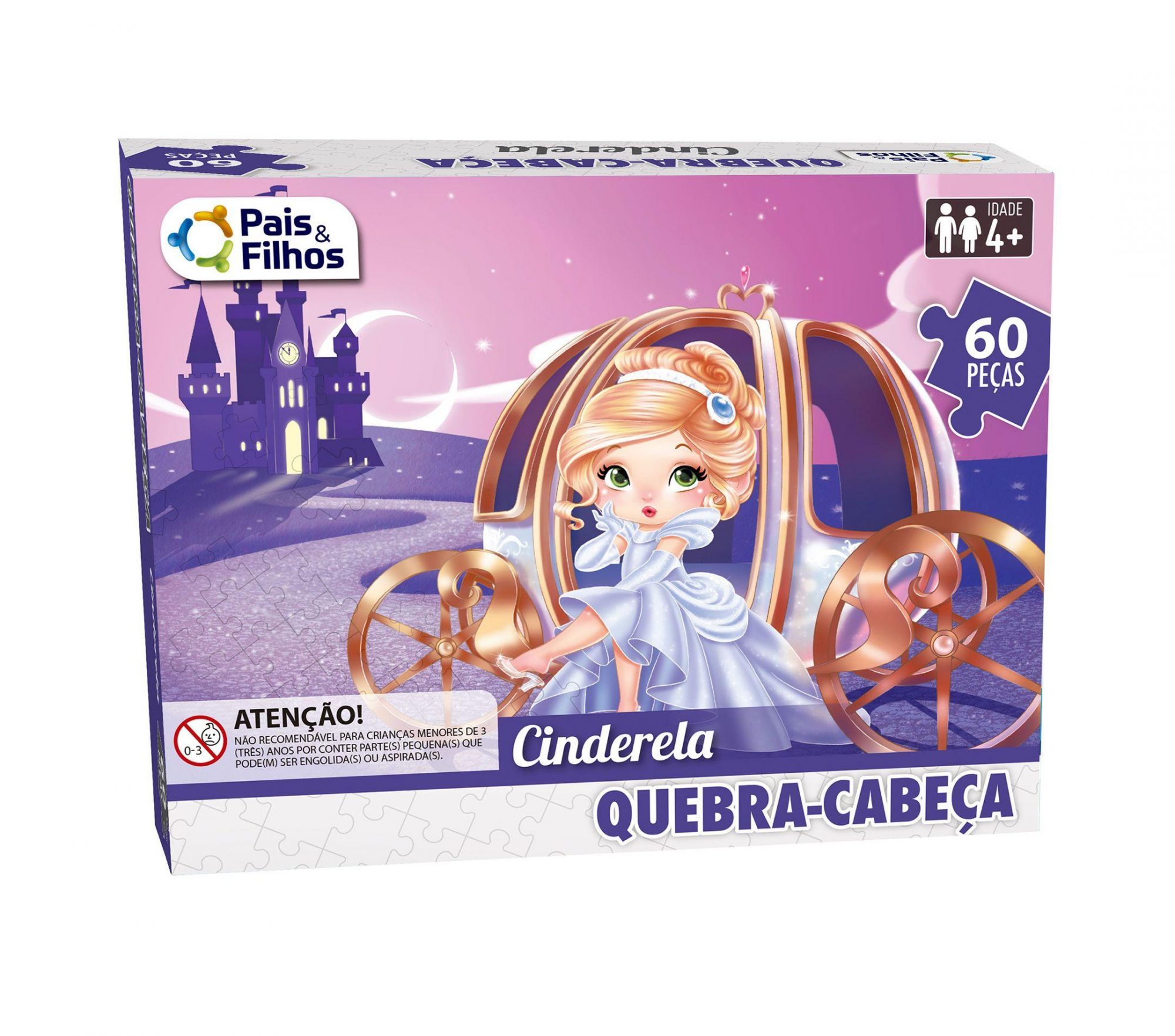 Q. CABECA CINDERELA 60 PCS - PREMIUM - PAIS & FILHOS