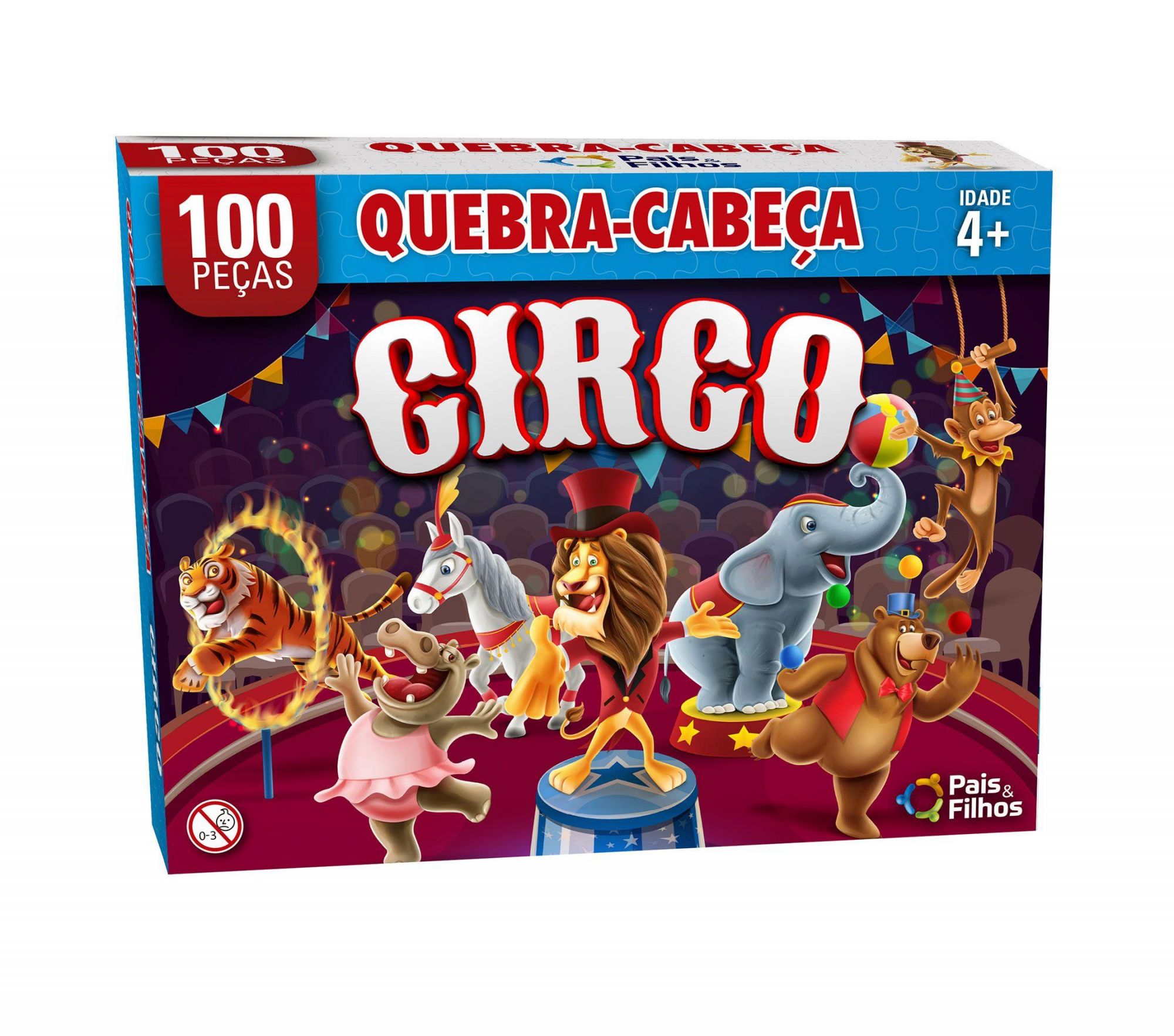 Q. CABECA O CIRCO 100 PCS - PREMIUM - PAIS & FILHOS