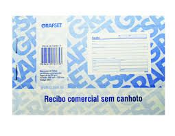 Recibo Comercial Sem Canhoto C/ 50 Folhas Grafset