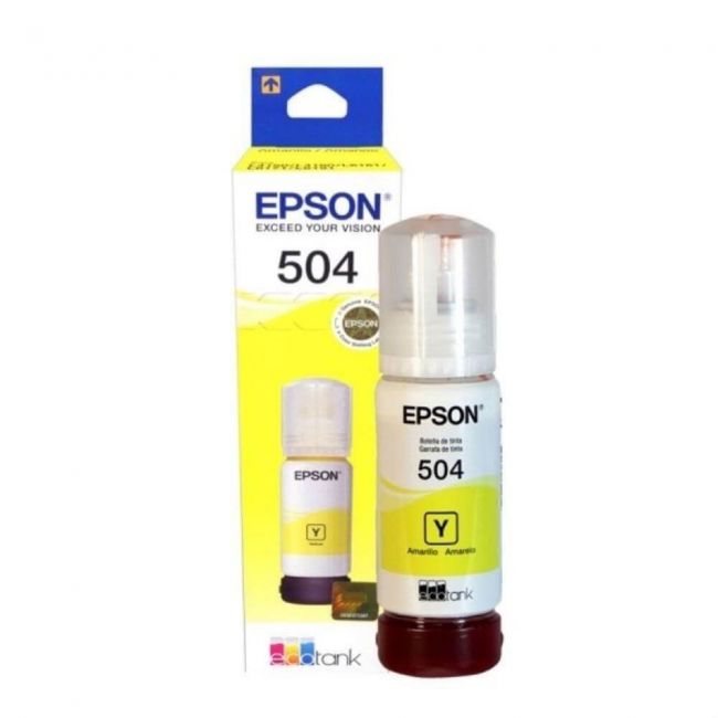 Refil de Tinta Epson Amarelo T504 - EPSON 