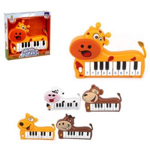 Teclado Piano Musical Infantil Zoo Bichinhos Sortidos A Pilha Wellkids- Wellmix 