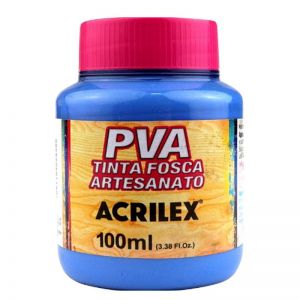 Tinta PVA Fosca para Artesanato 100ml Azul Country - Acrilex