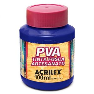 Tinta PVA Fosca para Artesanato 100ml Azul Turquesa - Acrilex