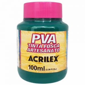 Tinta PVA Fosca para Artesanato 100ml Verde Bandeira - Acrilex